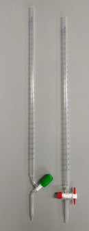 022.010-TFR Bureta de 10 ml con llave recta PTFE clase AS con certificado y número de lote - Quimivitalab