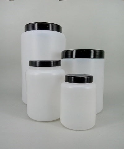 008.250-P Bote duquesa de plástico con tapa y obturador, 250 ml (25 uds) - Quimivitalab