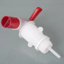 0533-0010 Grifo para barril Air, PE transparente con conexión de rosca 3/4" exterior.- Quimivitalab