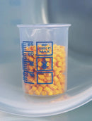 7122-0025 Vaso Griffin, PP, 25ml, escala azul