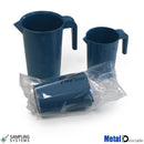 M1044B-500 	Jarra 500ml - PP Detectable de metales, azul (4 uds.) - Quimivitalab