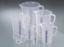 7104-0100 Jarra graduada con asa, PP, 100 ml, escala azul