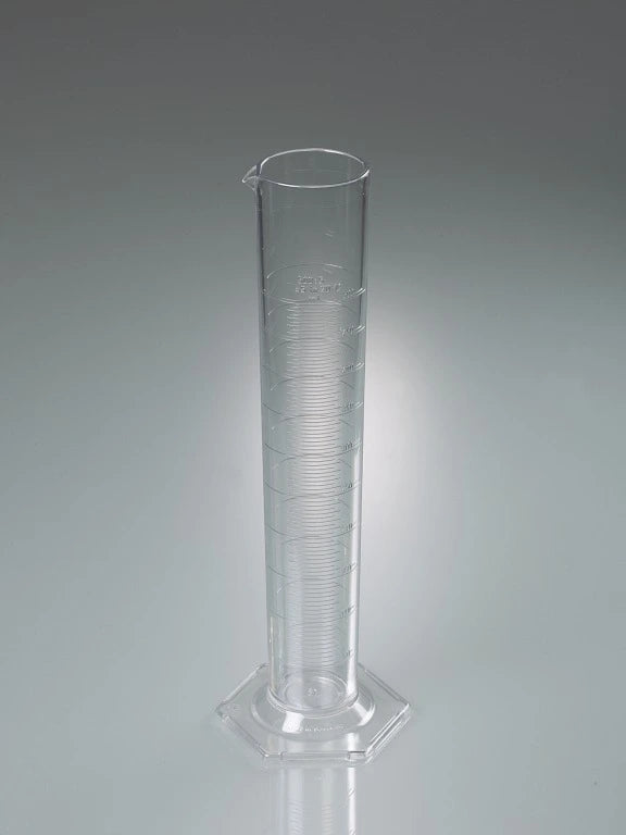 7506-0500 Probeta transparente, con escala en relieve, clase B, 500 ml - Quimivitalab