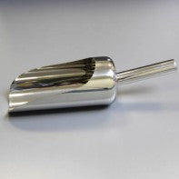 A316-100: Pala acero inox. 316L, PharmaScoop (100ml) 180mm, ø50mm - Quimivitalab