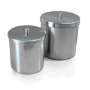 A284-2500 Bote con tapa, acero inox. 2500 ml, Ø150 mm, altura 150mm - Quimivitalab