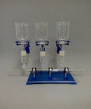 067.003-V Rampa de filtración con 3 posiciones de embudos de 300 ml - Quimivitalab