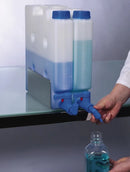 0435-0001 garrafa compacta de 5 litros con llave de paso Stopcock. - Quimivitalab