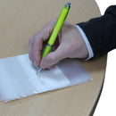 8246L-150 Bolsa de muestra, 150 x 230 mm, cierre superior y área de escritura (100 uds) - Quimivitalab