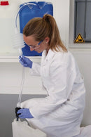 5605-1000 Sifón de aspiración con grifo de rótula, LDPE/PVC/PP, 9 litros/minuto