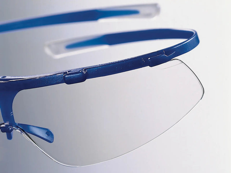 2502-1002 Gafas de seguridad ultraligeras de montura flexible color azul- Quimivitalab