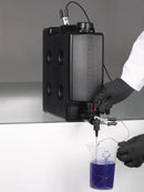 0525-1100 Llave de paso StopCock conductiva con sobretuerca 3/4" y codo de salida - Quimivitalab