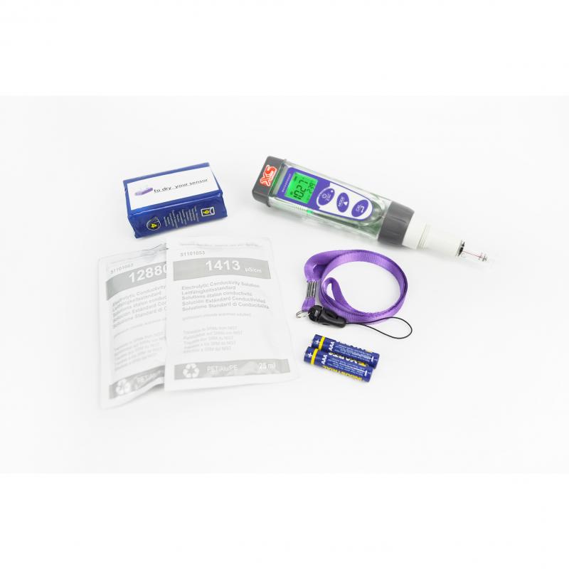 G-CONDT5 Conductimetro de bolsillo CONDT 5 completo con célula y maleta con accesorios - Quimivitalab