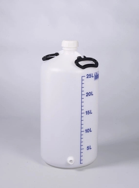 0401-0060 Botella almacenamiento sin conector de rosca, HDPE, 60 litros - Quimivitalab